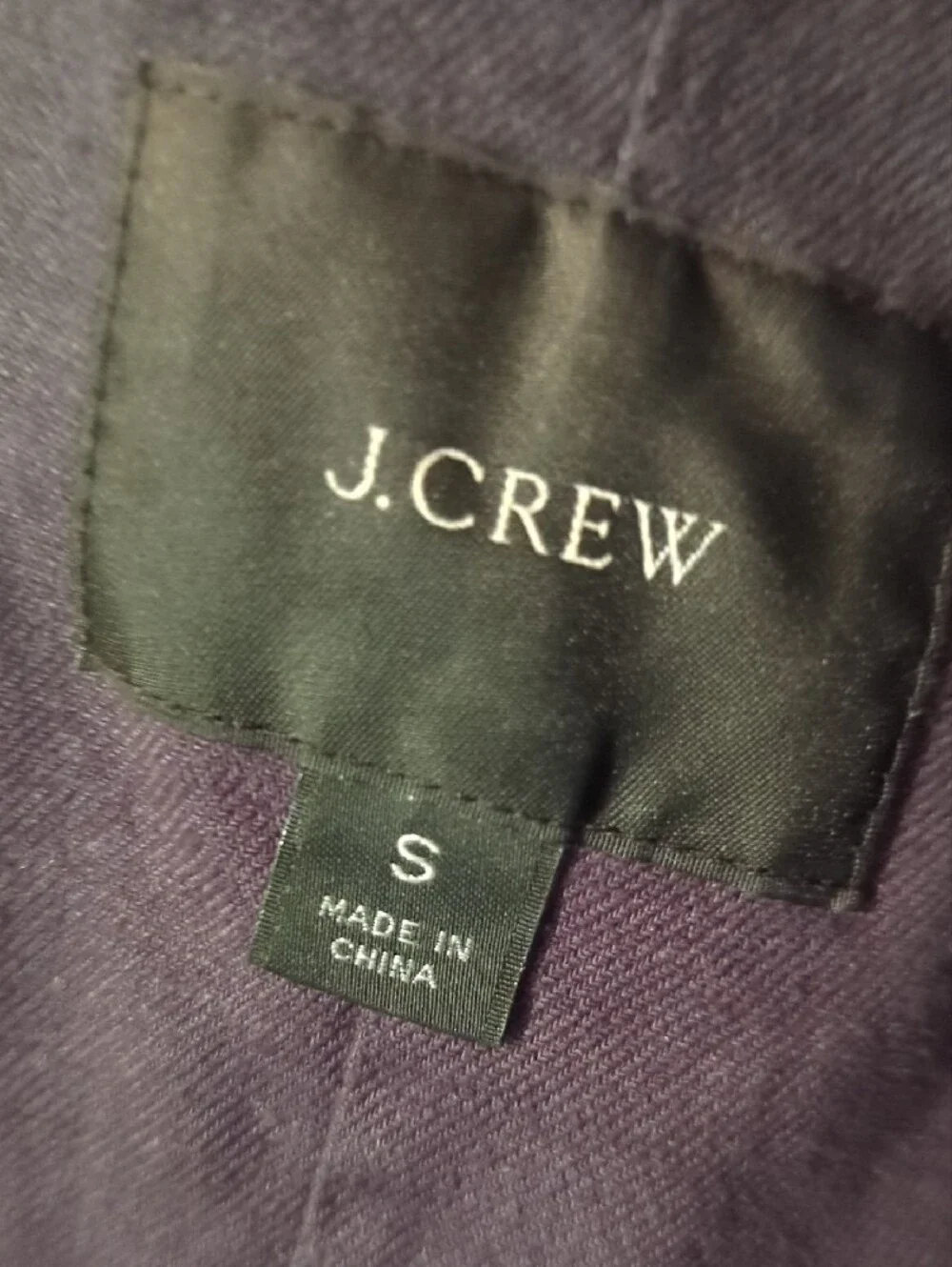 J. Crew Men's Dark Navy Two-Button Sport Coat Hemp/Cotton blend